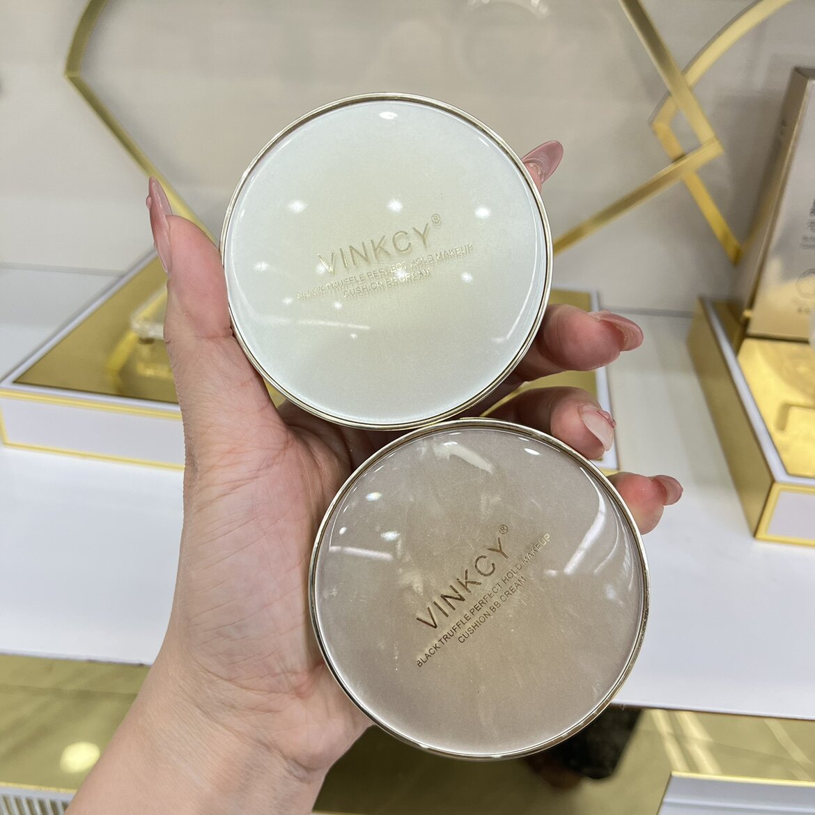 梵希茜黑松露气垫BB霜遮瑕遮斑提亮肤色持久控油不卡粉不脱妆气垫