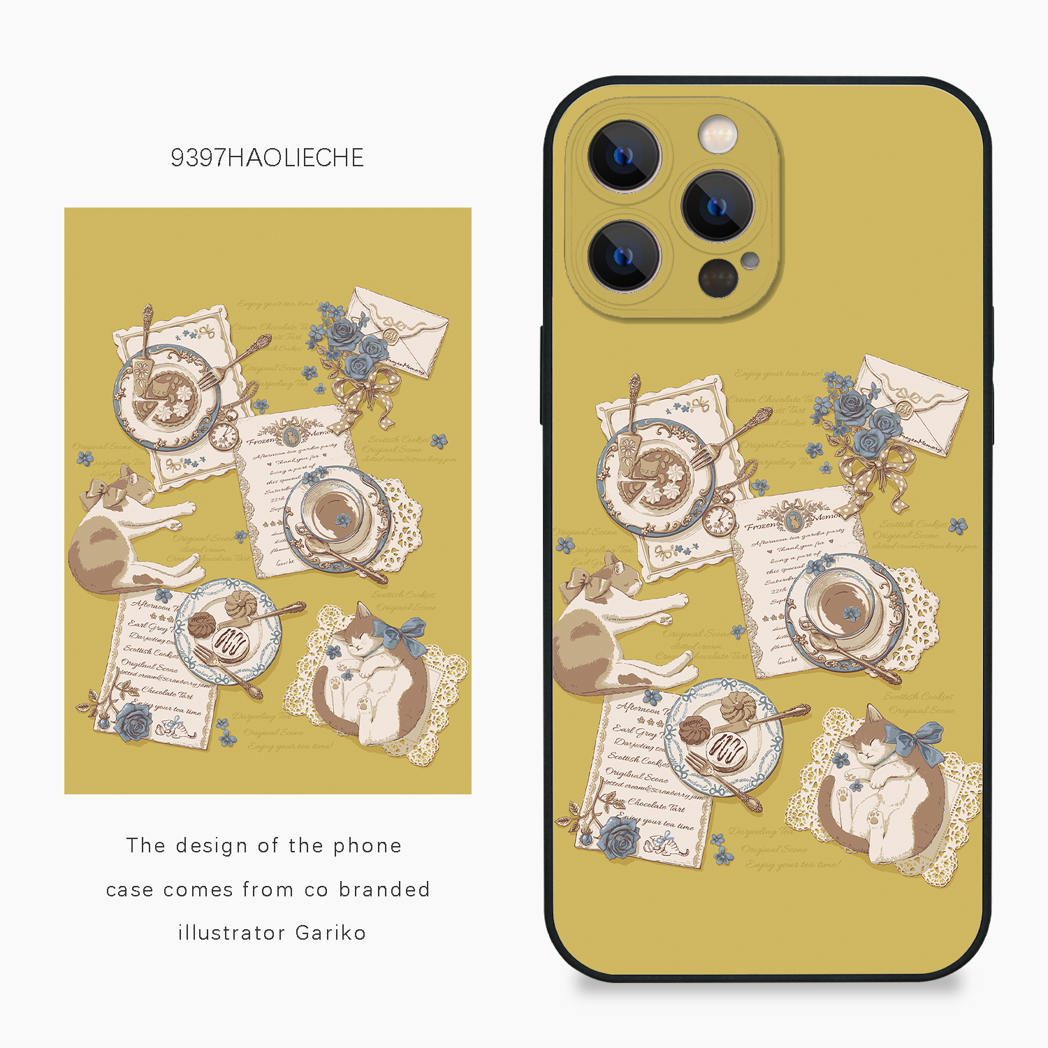 9397号列车x插画师：Gariko联名4正版手机壳适用于苹果14pro15pro16pro华为p50p60pro小米14