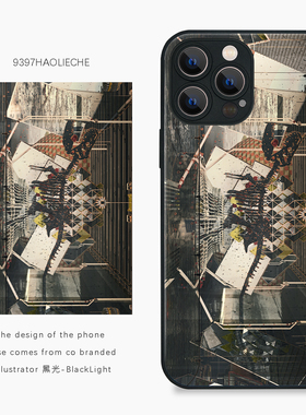 9397号列车黑光-BlackLight原创插画手机壳适用于苹果17Promax16Promax15pro14华为p50p60p70pro小米13vivo