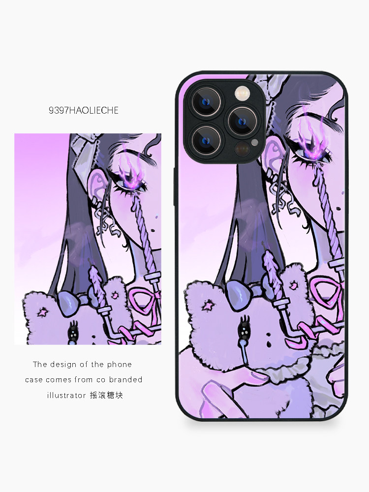 TRAIN 9397 일러스트레이터 ROCK CANDY 공동 브랜드 휴대폰 케이스 APPLE 16PROMAX15PROMAX14PRO13PRO HUAWEI P40P50P60PROMATE60PRO에 적합