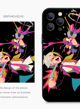 9397号列车x插画师：awfulartparty联名16正版手机壳适用于苹果17Promax16Pro15华为p60p70pro小米17vivooppo