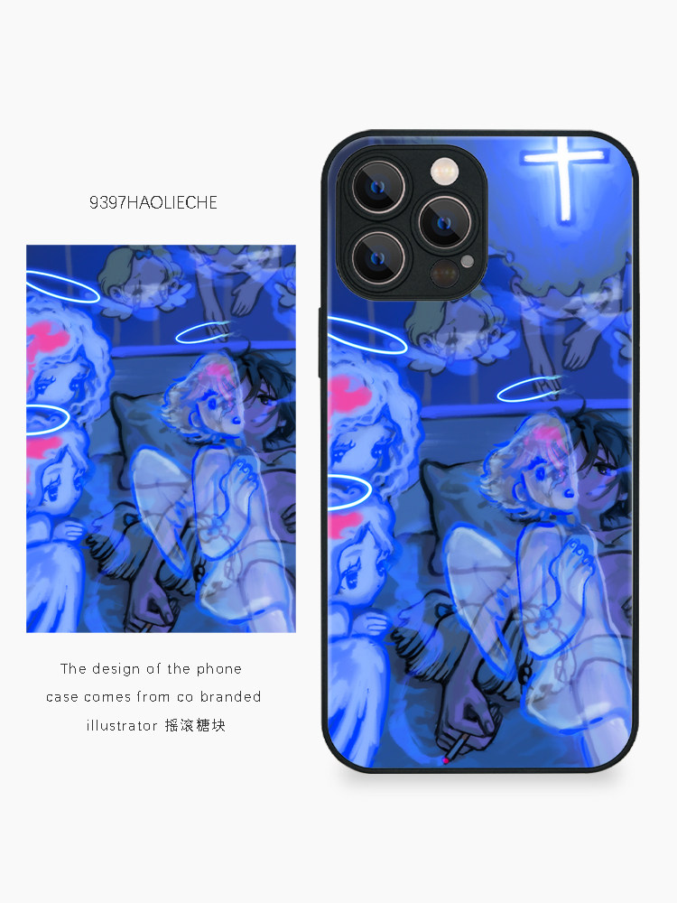 TRAIN 9397 일러스트레이터 ROCK CANDY 공동 브랜드 휴대폰 케이스 APPLE 16PROMAX15PROMAX14PRO13PRO HUAWEI P40P50P60PROMATE60PRO에 적합