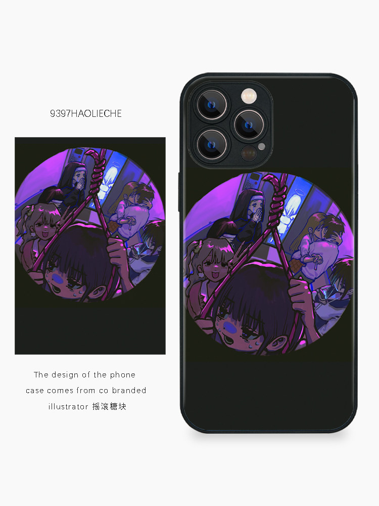 TRAIN 9397 일러스트레이터 ROCK CANDY 공동 브랜드 휴대폰 케이스 APPLE 16PROMAX15PROMAX14PRO13PRO HUAWEI P40P50P60PROMATE60PRO에 적합
