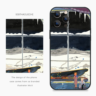 9397号列车x插画师：kkcit联名7正版手机壳适用于苹果17Promax16Pro华为p60p70promate60小米17vivooppo