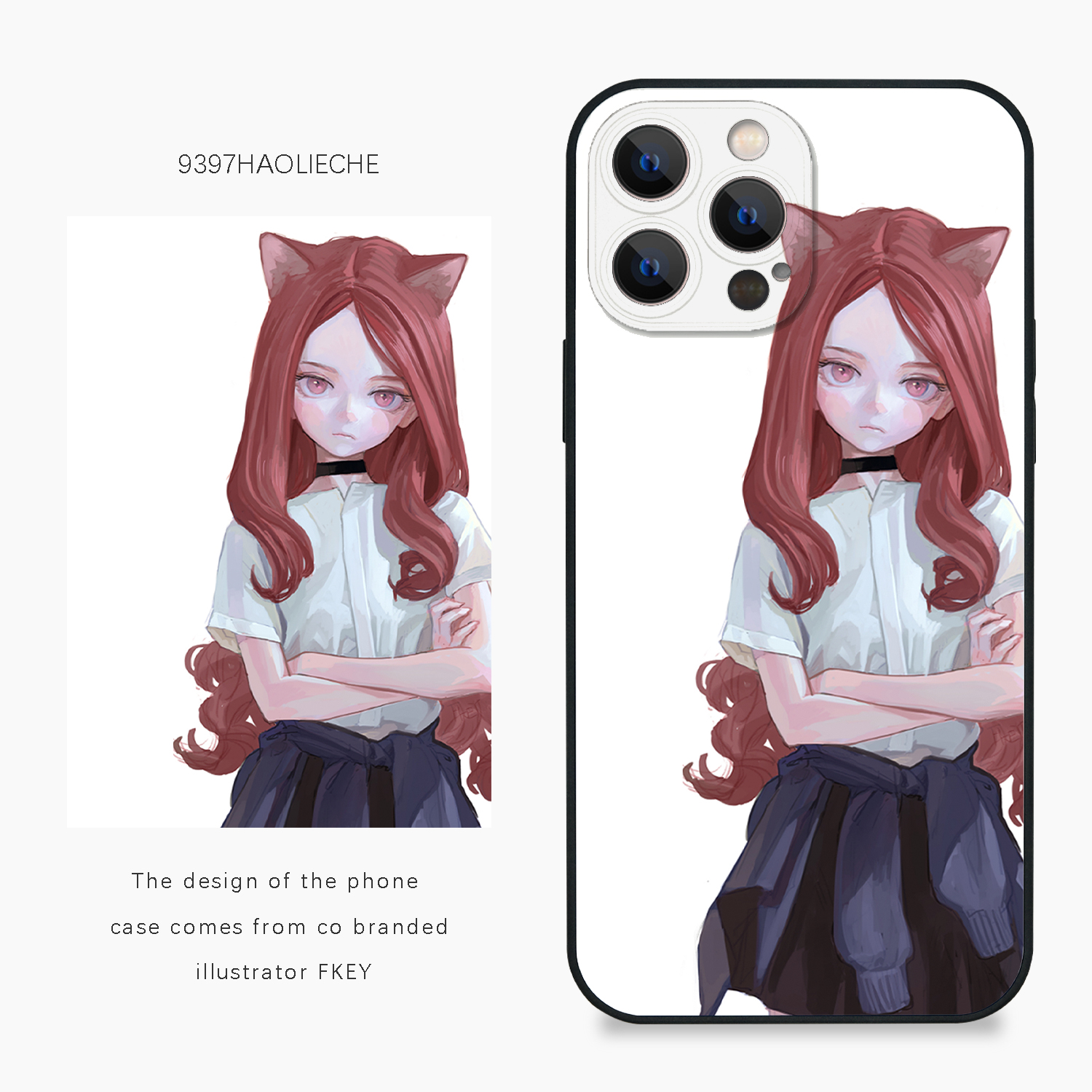 9397号列车x插画师:FKEY联名13正版手机壳适用于苹果14pro15pro16pro华为p50p60pro小米14