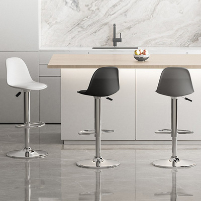 Bar chair adjustable backrest chair household high stool