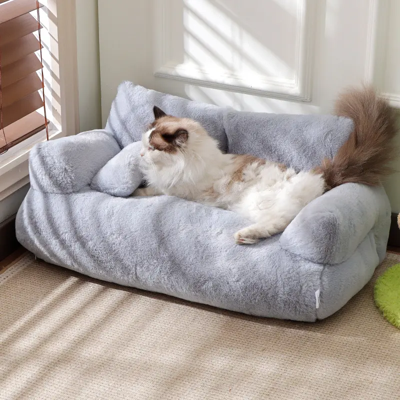 Four season universal cat bed large sofa dog pet mat cushion