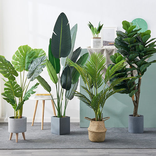 Simulation green plant large indoor potted decoration tree