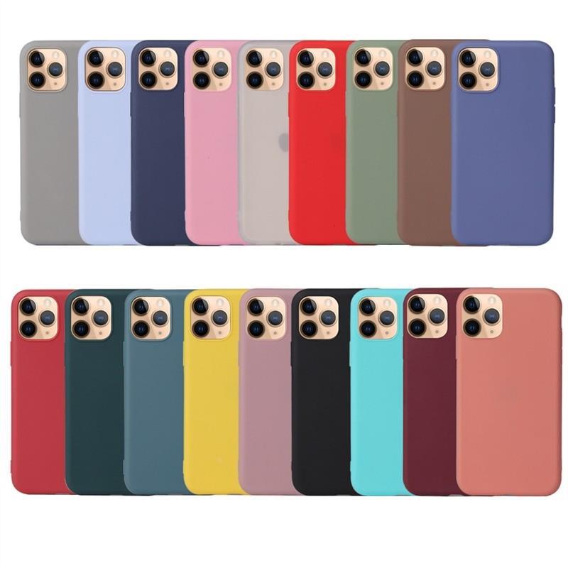 Candy Matte Silicone cases case for iphone 14 13 12 pro max