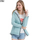 hooded thin jacket windbreaker coat spring autumn Women