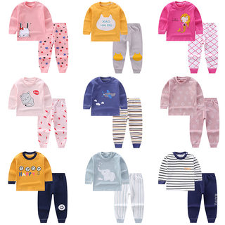 儿童秋衣秋裤纯棉内衣套装婴童家居服韩版童装 child sleepwear