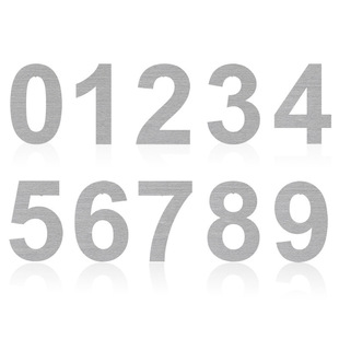 4至12英寸不锈钢悬浮拉丝现代庭院楼层数字门牌号码house number