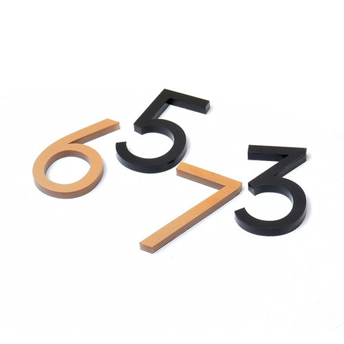 亚克力自粘3色数字字母号码牌