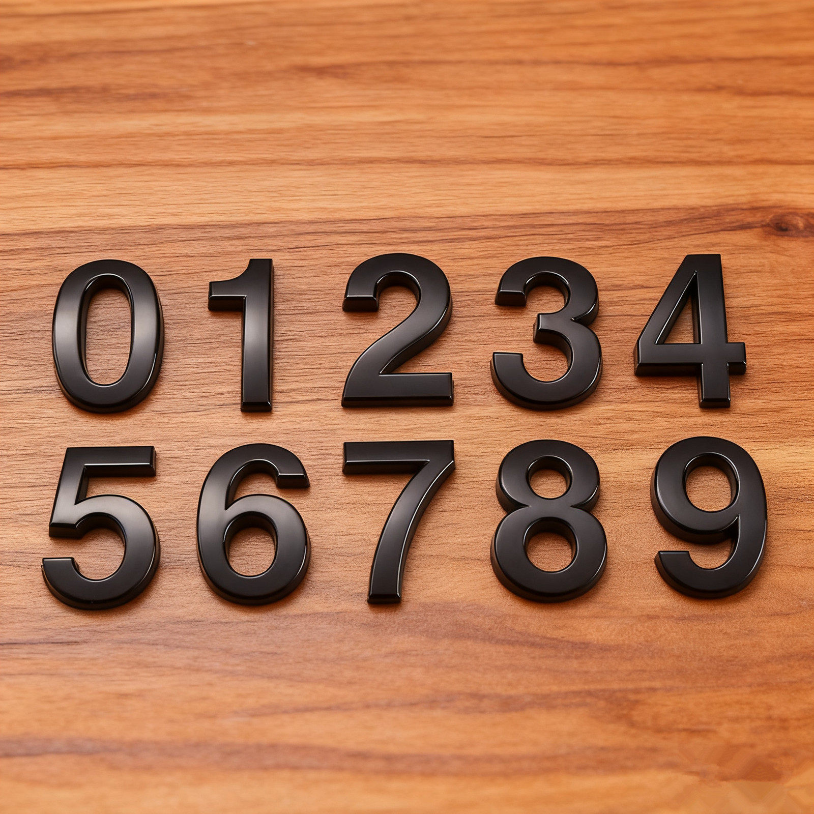 黑色5cm/7cm自粘数字号码牌