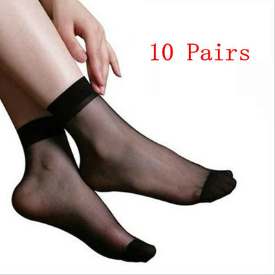 10 pairs summer silk women breathable lady  short socks
