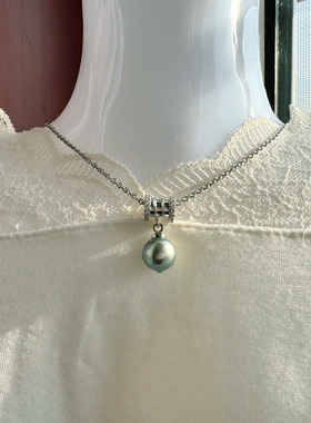 小蛮腰天然海水真多麻珍珠吊坠女2025新款生日礼物送闺蜜女友