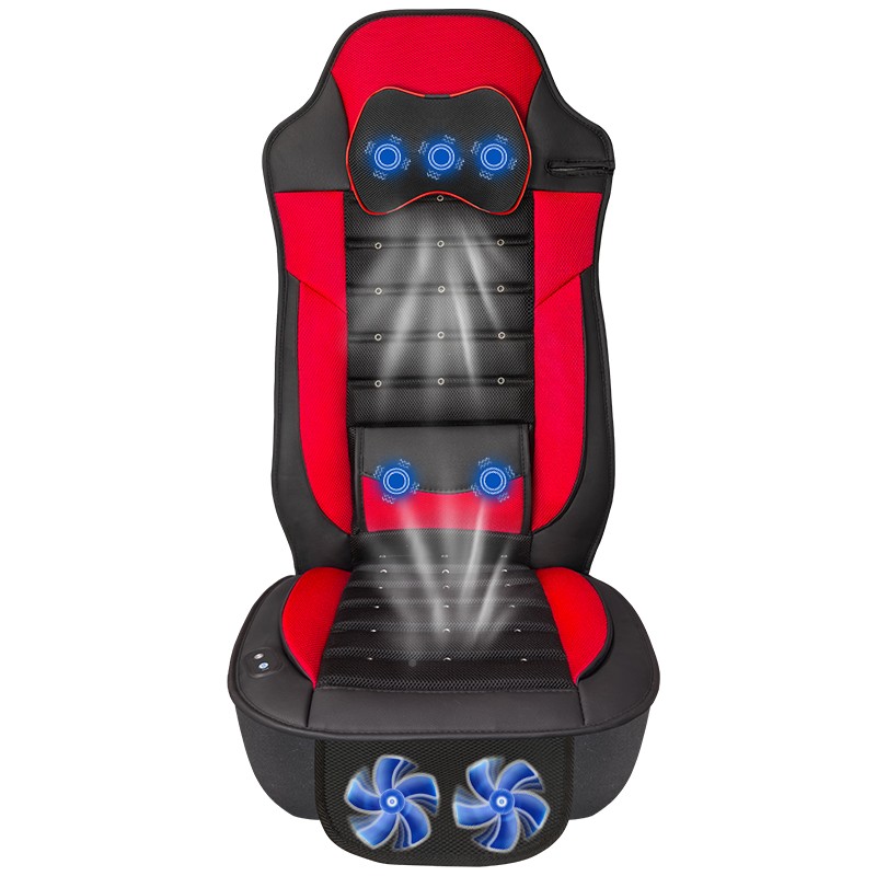 2小v轿季通散69269风垫夏透座椅气凉坐垫风扇汽1吹车车靠背按摩坐