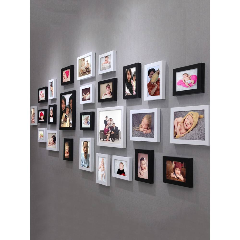 墙6现相厅照片墙代54459创意框婚相框卧组合客2挂室纱照片墙画框