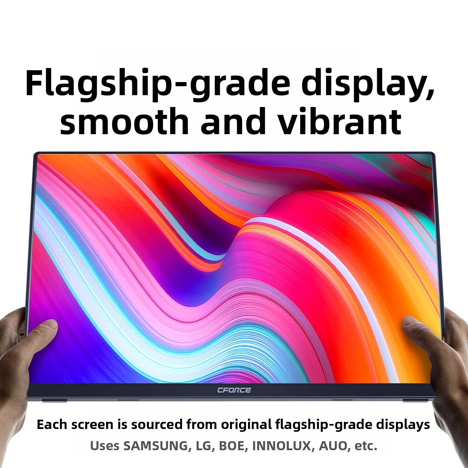 orc携e无品牌/便式显示器2本.扩54K154Hzf笔电脑开记手机P关s显示