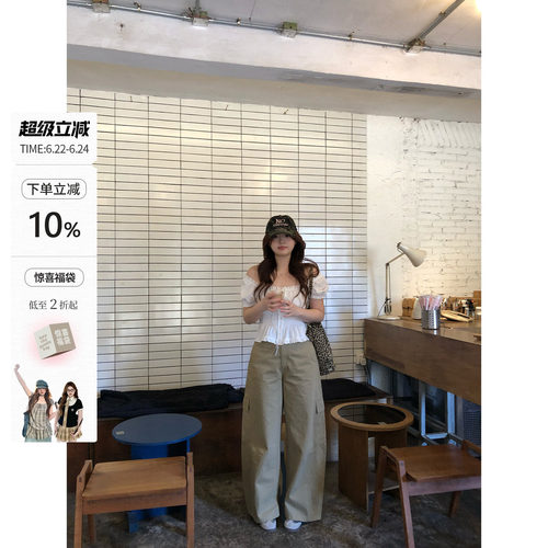 你的鱼 暹罗日光集 韩系微胖mm轻薄春季阔腿宽松日常直筒牛仔裤