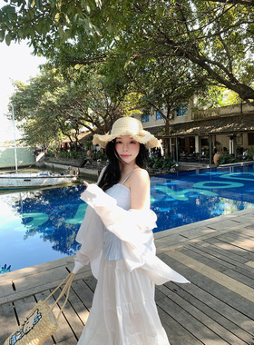 你的鱼 芍药奶冻 微胖mm春夏条纹吊带长裙套装 2/24 20:00新品9折