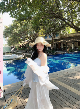 你的鱼 芍药奶冻 微胖mm春夏条纹吊带长裙套装 2/24 20:00新品9折