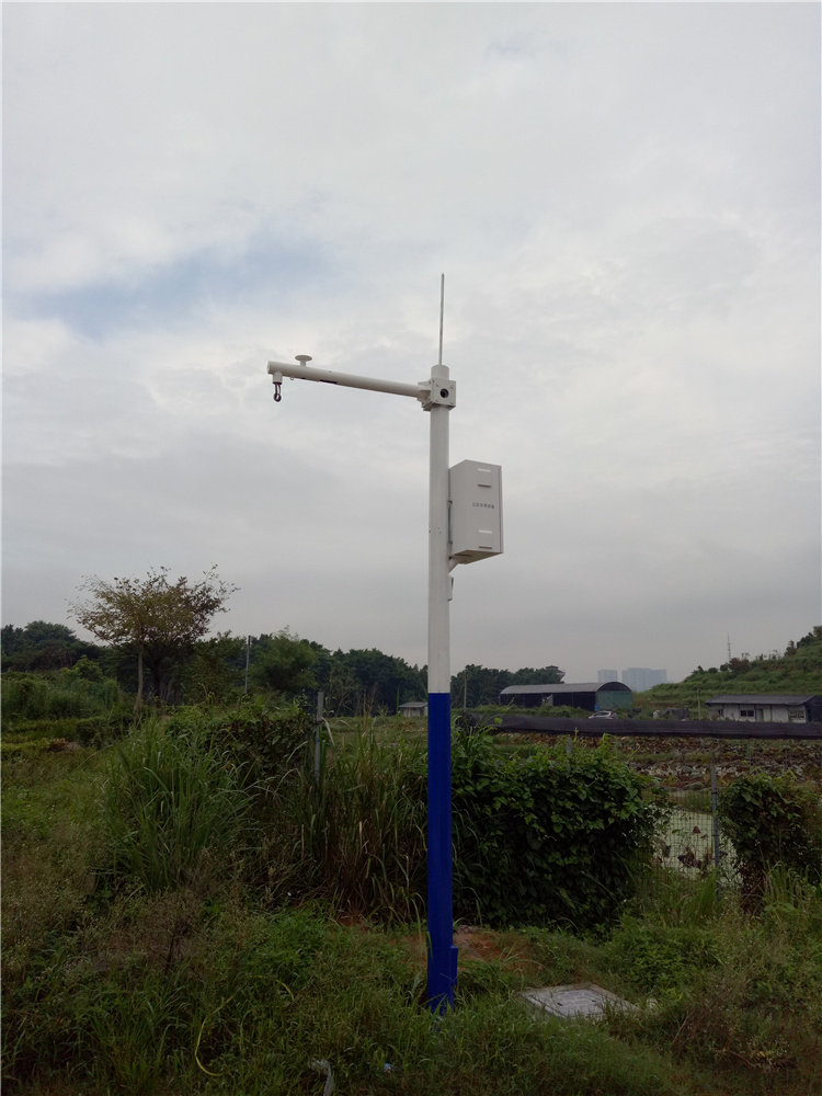 水位计天线固定杆喇叭立杆河道污水3米4米监控立杆支架一体化机箱