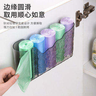 厨房垃圾袋收纳神器壁挂式塑料袋收纳盒纸袋购物袋网袋多功能网兜