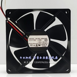 3610KL-04W-B49 9225 12V 0.28A 9CM投影机 变频器风扇