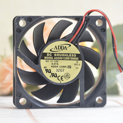 AG06012DB159000 12V 0.07A 6015 超静音CPU主板散热风扇6CM