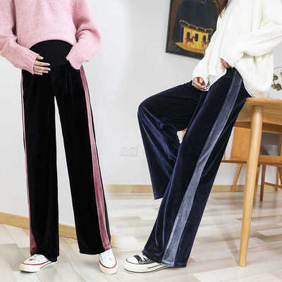 秋冬外穿托腹高腰显瘦孕妇裤子