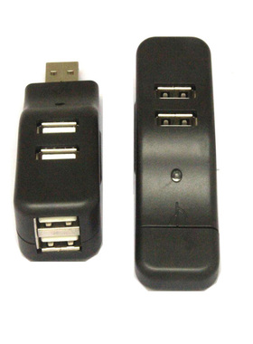 电脑手机分接口usb充电线转接头1拖4扩展器无线车用分线器转换器