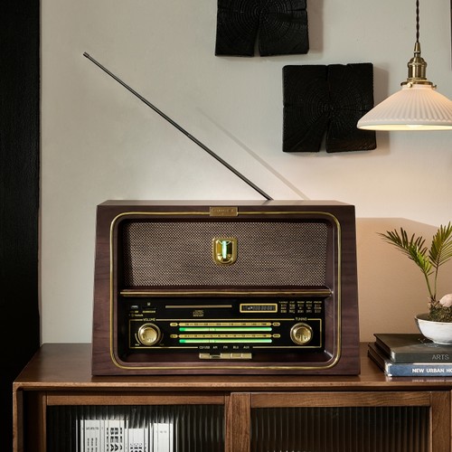 唐典电子管猫眼收音机CD播放机