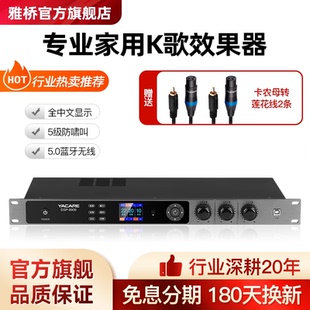 雅桥 9900效果器专业k歌卡拉OK混响器话筒防啸叫降噪前级功放 DSP