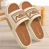 男士 防滑 男夏季 拖鞋 踩屎感软底外穿家居家用浴室厚底一字拖凉拖鞋