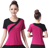 Фиолетовый красный+черный короткий рукав