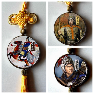 霍去病纪念品汽车挂件收藏品礼物装饰品礼品西汉名将挂链中国结