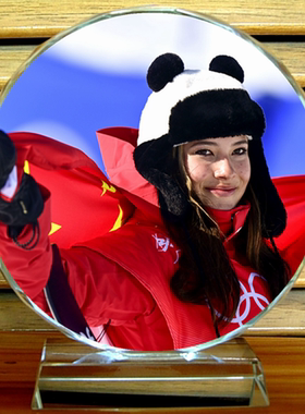 谷爱凌纪念品摆设礼物水晶