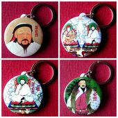 忽必烈收藏品挂件元 世祖纪念品礼物蒙古礼品挂链挂件钥匙链钥匙扣