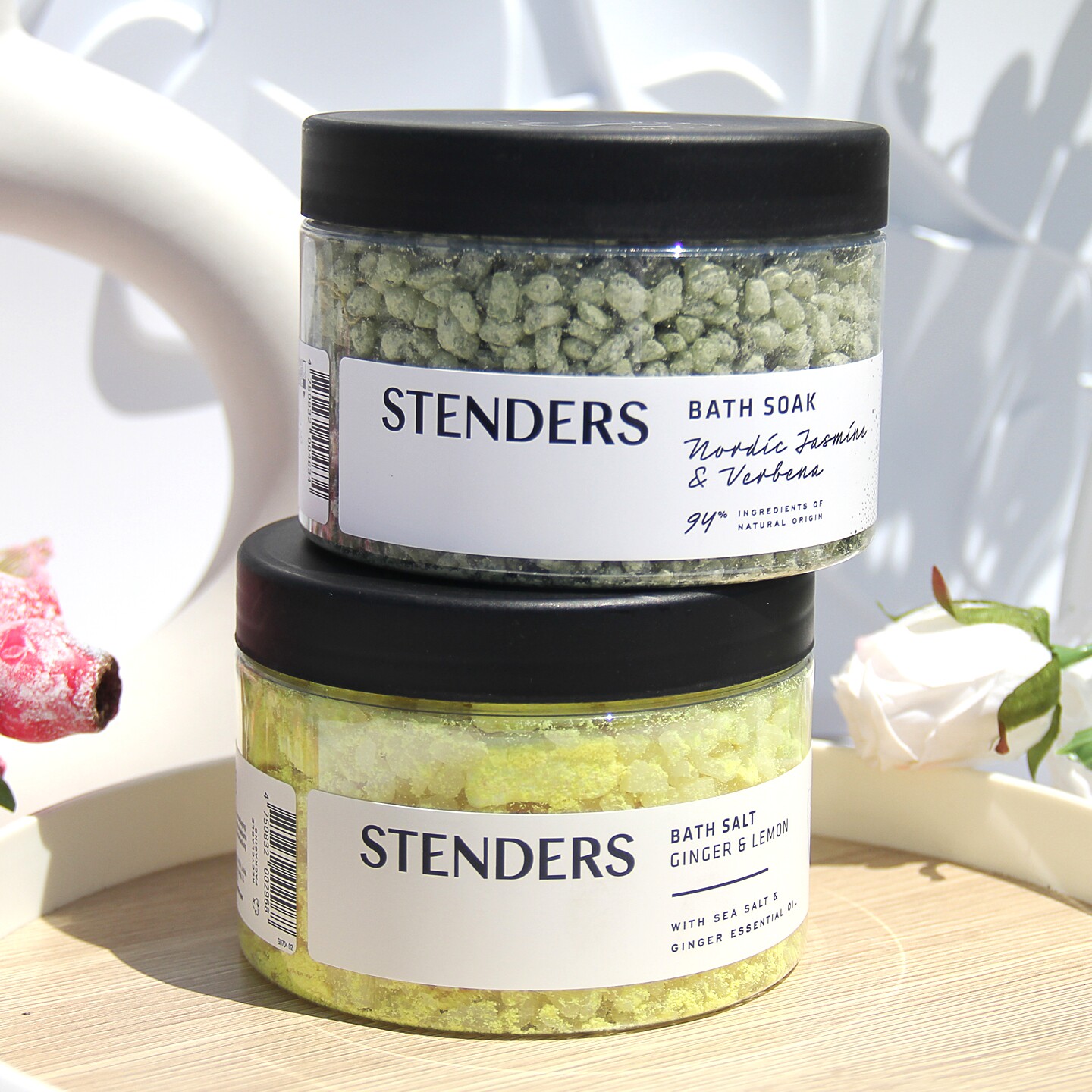 STENDERS施丹兰北欧茉莉马鞭草生姜柠檬浴盐500g清洁肌肤泡澡泡脚