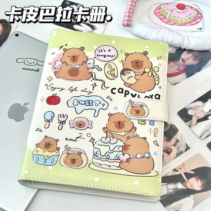 ins可爱卡皮巴拉A5皮质卡册相册
