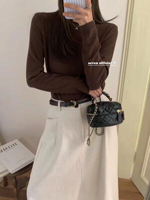 Seven0815羊绒打底衫2025秋冬新款