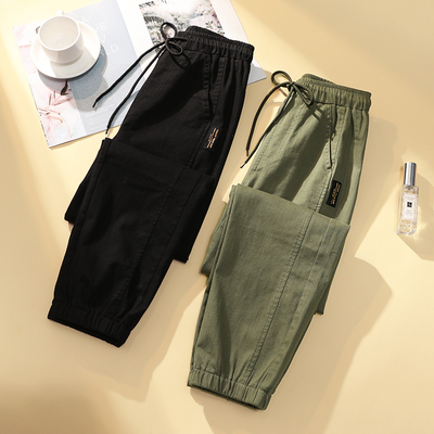 外贸出口bf风大码工装哈伦裤