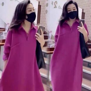 外贸意大利原单出口剪标女装长袖连衣裙时尚气质百搭洋气衬衫裙潮