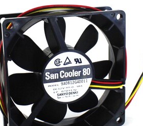 原装 9A0812G4D011 8025 DC12V 0.38A 8cm 3线散热风扇