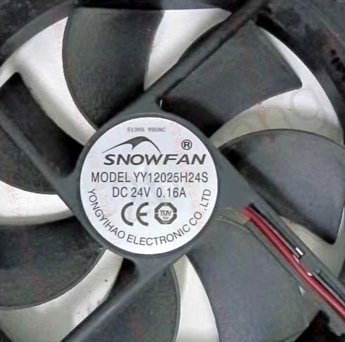 正品SNOWFAN12025 24V散热风扇 散热风机YY12025H24S直流风机