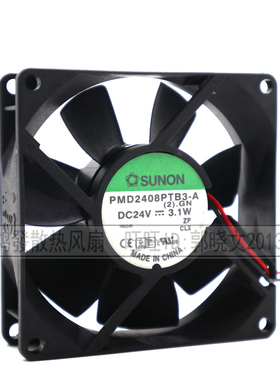 SUNON PMD2408PTB3-A 8025 24V 3.1W 双滚珠大风量变频器散热风扇
