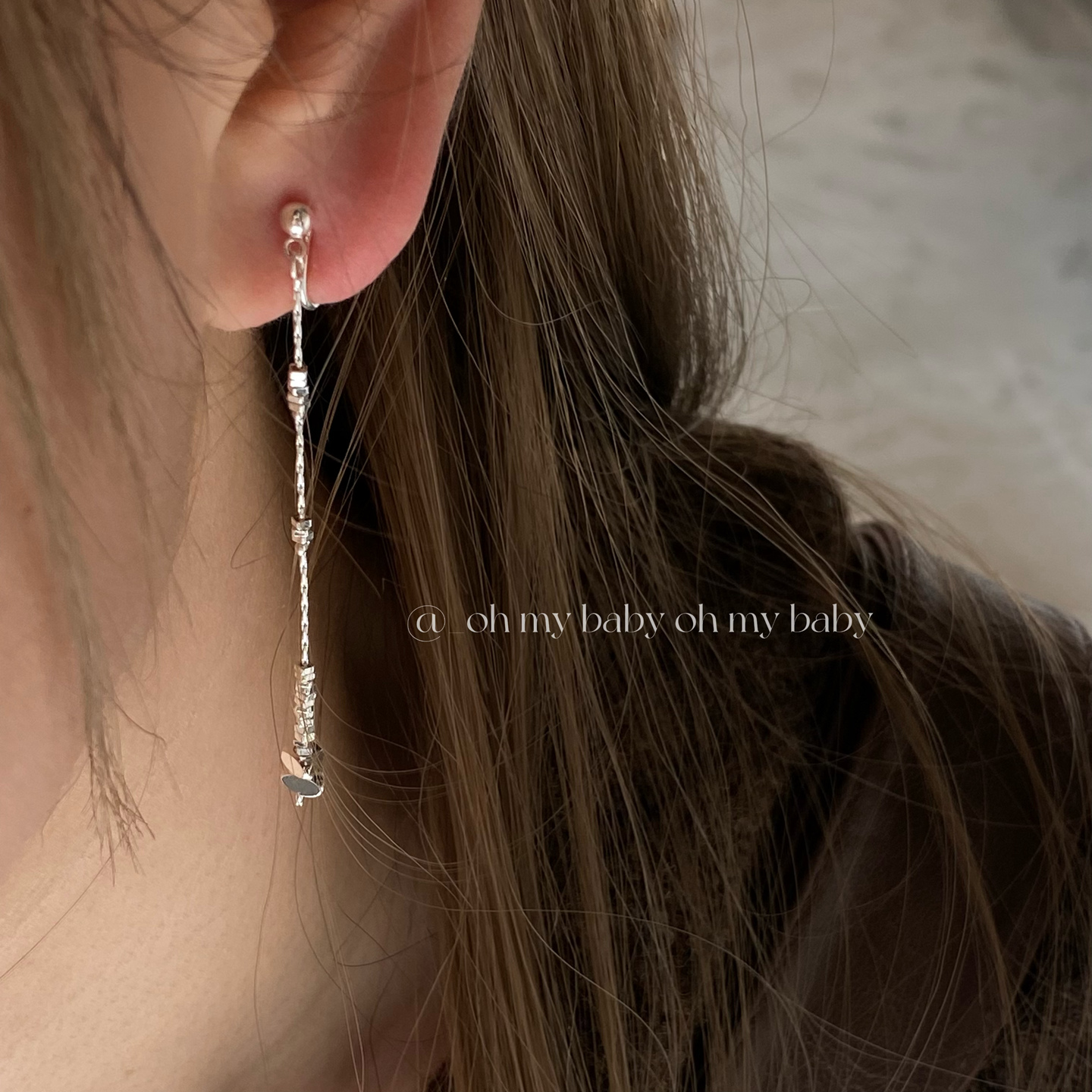 蚊香盘耳夹无耳洞超仙碎银流苏