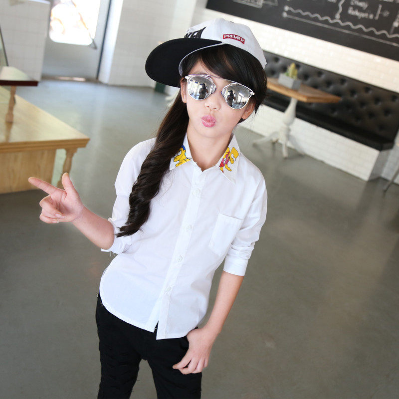 Chemise fille à manche longue - Ref 2084857 Image 3