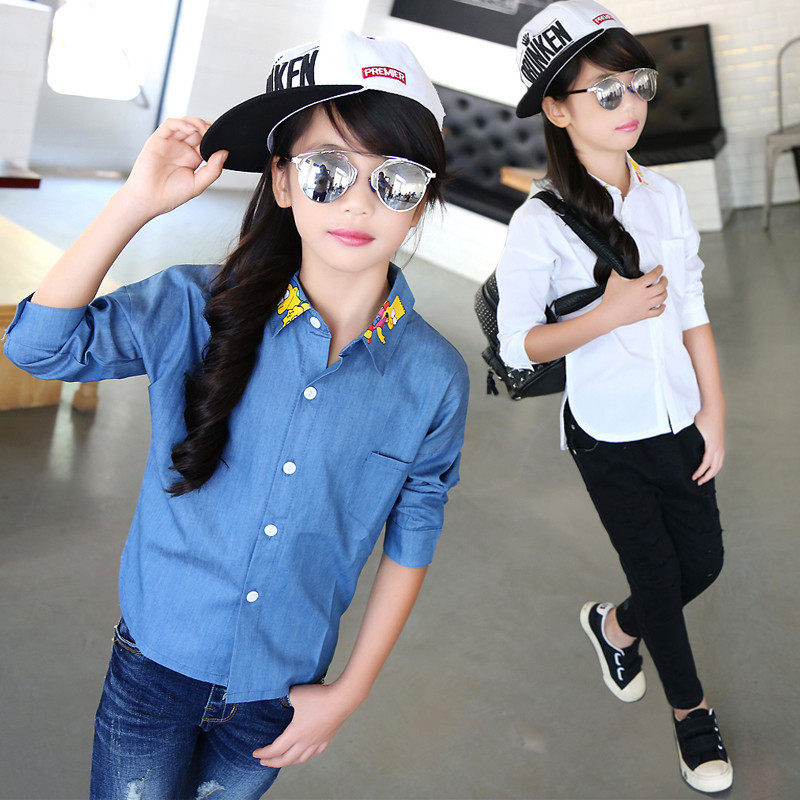 Chemise fille à manche longue - Ref 2084857 Image 1